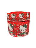 1.5 or 3 Inch Wide Hello Kitty on Hair Bow Craft Grosgrain Ribbon (sold in 3 yard increments)