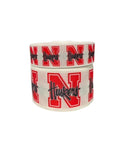 1.5 or 3 Inch Wide - Nebraska Football Printed Grosgrain Hair Bow Ribbon (sold in 3 yard increments)