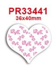1.5" or 3" Wide Valentine Pink with Love Words Printed Grosgrain Hair Bow Ribbon