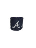 2.5 Inch Wired Braves Navy Blue Baseball Sports Team Ribbon (sold in 10 yard roll)