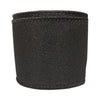 2.5 Inch Wired Solid Black Ribbon on Canvas (sold in 10 yard roll)