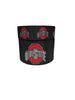 1.5 or 3 Inch Wide Ohio State Black and Red On Black Printed Grosgrain Hair Bow Ribbon (sold in 3 yard increments)