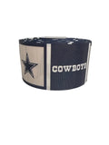 1.5 or 3 Inch Wide Dallas Cowboys Block Printed Grosgrain Hair Bow Ribbon (sold in 3 yard increments)