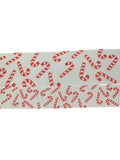 1.5 or 3 Inch Wide Holiday Candy Canes Printed Grosgrain Hair Bow Ribbon for Crafts (sold in 3 yard increments)