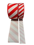 1.5 or 3 Inch Wide Holiday Wide Candy Canes Printed Grosgrain Hair Bow Ribbon for Crafts (sold in 3 yard increments)