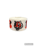 1.5 or 3 Inch Wide Cincinnati Bengals Football Printed Grosgrain Hair Bow Ribbon (sold in 3 yard increments)