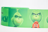 1.5 or 3 Inch Wide Dr. Seuss The Green Monster Printed Grosgrain Cheer Bow Ribbon (sold in 3 yard increments)
