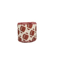 2.5 Inch Wired Diagonal Footballs Collage Football Sports Team Ribbon (sold in 10 yard roll)
