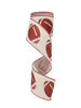 2.5 Inch Wired Footballs Collage Football Sports Team Ribbon (sold in 10 yard roll)