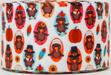 Turkey Collage Grosgrain Ribbon, Thanksgiving Cheer Bow (3 Yards)