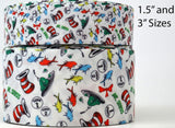 Dr. Seuss Grosgrain Ribbon for Cheer Bows (3 Yard)