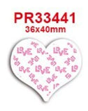 Valentine Pink Grosgrain Ribbon with Love Words, Hair Bow Ribbon (3 Yards)