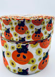 Halloween Grosgrain Ribbon: Kitties, Sunflowers, Pumpkins (3 Yards)