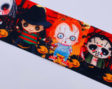 Halloween Chucky & Freddy Ribbon, Scary Monster Print (3 Yard Increments)
