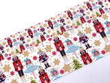 Nutcracker & Trees Grosgrain Ribbon, Holiday Crafts (3 Yard)