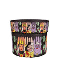 Villains Ursula Maleficent Evil Queen Cruella Black Drips Ribbon (1.5" or 3" Wide)