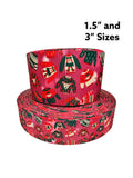 Pink Ugly Christmas Sweaters Ribbon - Grosgrain Hairbow Ribbon (3 Yard)