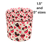 Valentine Mickey Cupcakes Grosgrain Ribbon, Hair Bow Supplies (3 Yard)