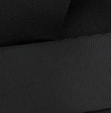 3 inch Wide Solid Black Grosgrain Cheer Bow Ribbon (sold in 3 yard increments)