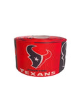 Houston Texans Ribbon, Sports Ribbon, Red & Black Grosgrain