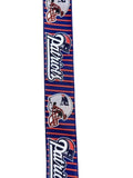 2.5 Inch Wired Patriots Football Sports Team Ribbon (sold in 10 yard roll)