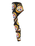 2.5 Inch Wired Steelers Football Sports Team Ribbon (sold in 10 yard roll)
