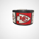 Chiefs Football Printed Grosgrain Ribbon, Hair Bow Ribbon (3 yards)