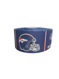 Denver Broncos Grosgrain Ribbon - Hair Bow Ribbon, Blue/Teal (3 Yard)