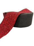Chunky Sparkle Red Ribbon, Cheer & Hair Bow, 3-inch (3-yard increments)