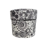 White Bandana Star Print Grosgrain Ribbon, Cheer Bow Ribbon