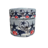 Dallas Cowboys Star Collage Grosgrain Ribbon, Hair Bow Ribbon (3 Yard)