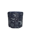 Dark Navy Bandana Print Grosgrain Ribbon, Cheer Bow Ribbon (3 Yard)