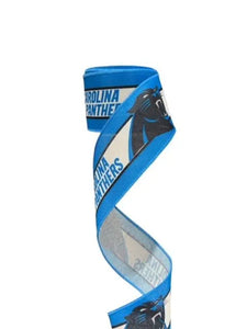 2.5" Wired Carolina Panthers Football Sports Team Ribbon
