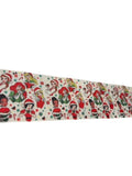 Santa Theme Collage Grosgrain Ribbon, Holiday Crafts (3 Yards)