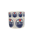 Hockey Team Logo Ribbon on White Grosgrain – Hair Bow Ribbon, 3-Yard Increments