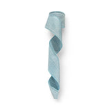 2.5 Inch Wired Solid Teal Ribbon on Canvas (sold in 10 yard roll)