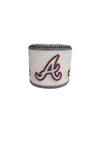 Wired Braves White Blue Baseball Sports Team Ribbon (sold in 10 yard roll)