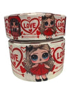 Love Block Grosgrain Ribbon, Cheer Bow Craft (3-Yard Increments)
