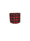 Buffalo Plaid Christmas Wired Ribbon, Black and Red Collage (10 Yard Roll)