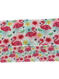 Flamingo Collage Print Grosgrain Ribbon, Cheer Bow Ribbon (3 Yards)