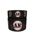 Giants Baseball Team Grosgrain Ribbon, Cheer Bow Ribbon (3-Yard Increments)