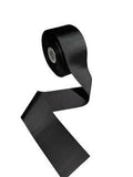 3 inch Wide Solid Black Grosgrain Cheer Bow Ribbon (sold in 3 yard increments)