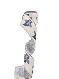 2.5 Inch Wired Indiana College Collage Football Team Ribbon (sold in 10 yard roll)
