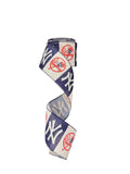 2.5 Inch Wired Yankees Block Baseball Sports Team Ribbon (sold in 10 yard roll)
