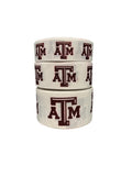 Texas Football on Grosgrain Ribbon (1.5, 2, 3 Inch Widths)