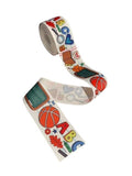3 Inch Wide Back to School Supplies Printed Ribbon (3 yards)