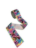 3 Inch Wide Rainbow Mermaid Tails on Foil Ribbon (Sold in 3 Yard Increments)