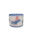 2.5 inch Wired Dodgers on White Sports Team Ribbon