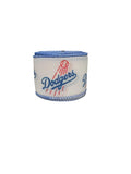 2.5 inch Wired Dodgers on White Sports Team Ribbon
