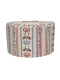 Red White Blue 4th of July Grosgrain Ribbon, Cheer Bow Making Supplies (3 Yards)